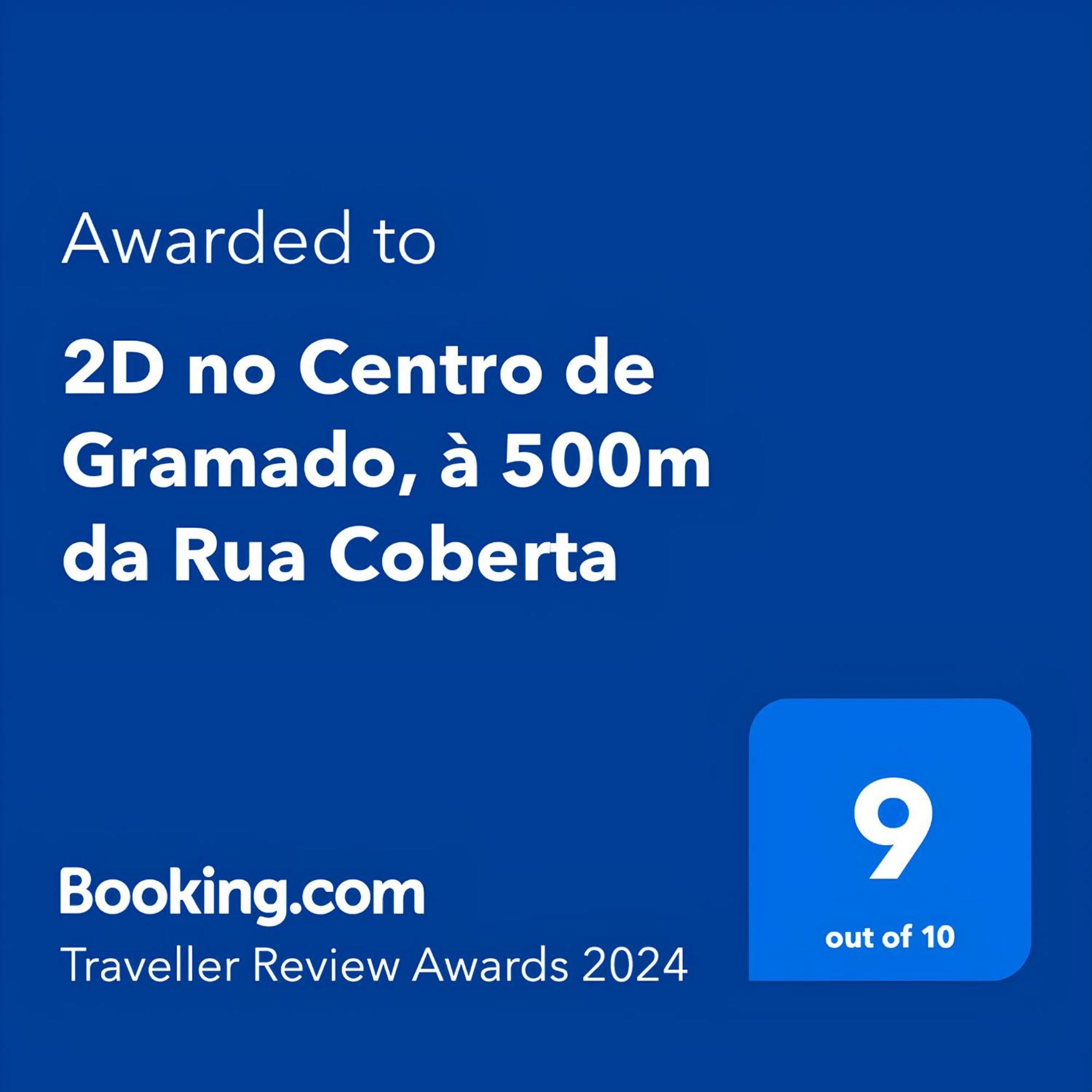 2D No Centro De Gramado, A 500M Da Rua Cobertaアパートメント エクステリア 写真